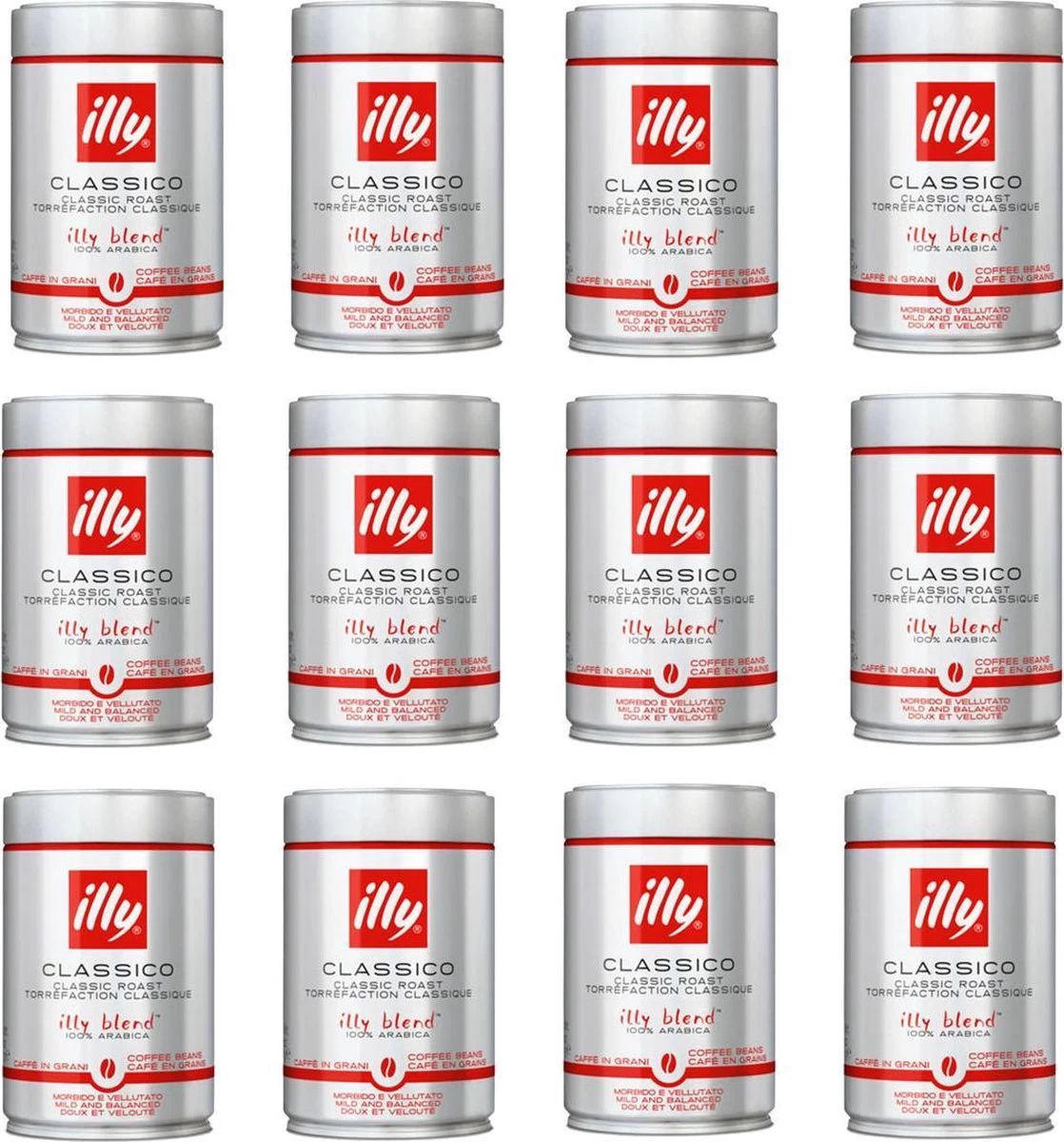 Illy Koffiebonen Classico - 12 X 250 Gram