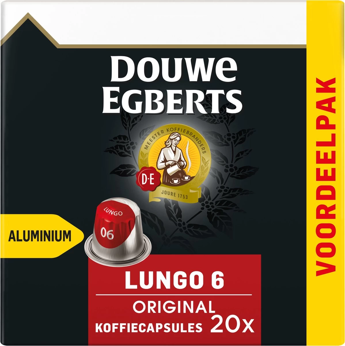 Douwe Egberts Lungo Original Koffiecups - Intensiteit 6/12 - 10 X 20 Capsules - Afbeelding 7