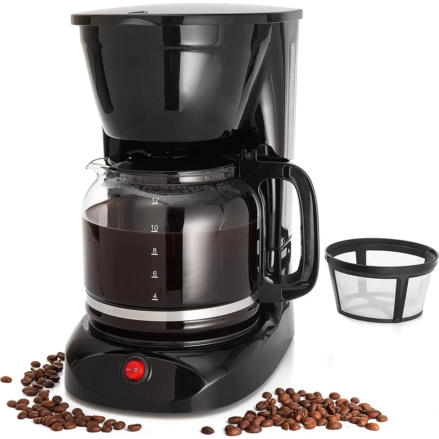 12-Cup Countertop Drip Coffee Maker - Programmable Coffee Machine For 8-10 People, Easy To Clean - Afbeelding 2