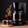 12-Cup Countertop Drip Coffee Maker - Programmable Coffee Machine For 8-10 People, Easy To Clean