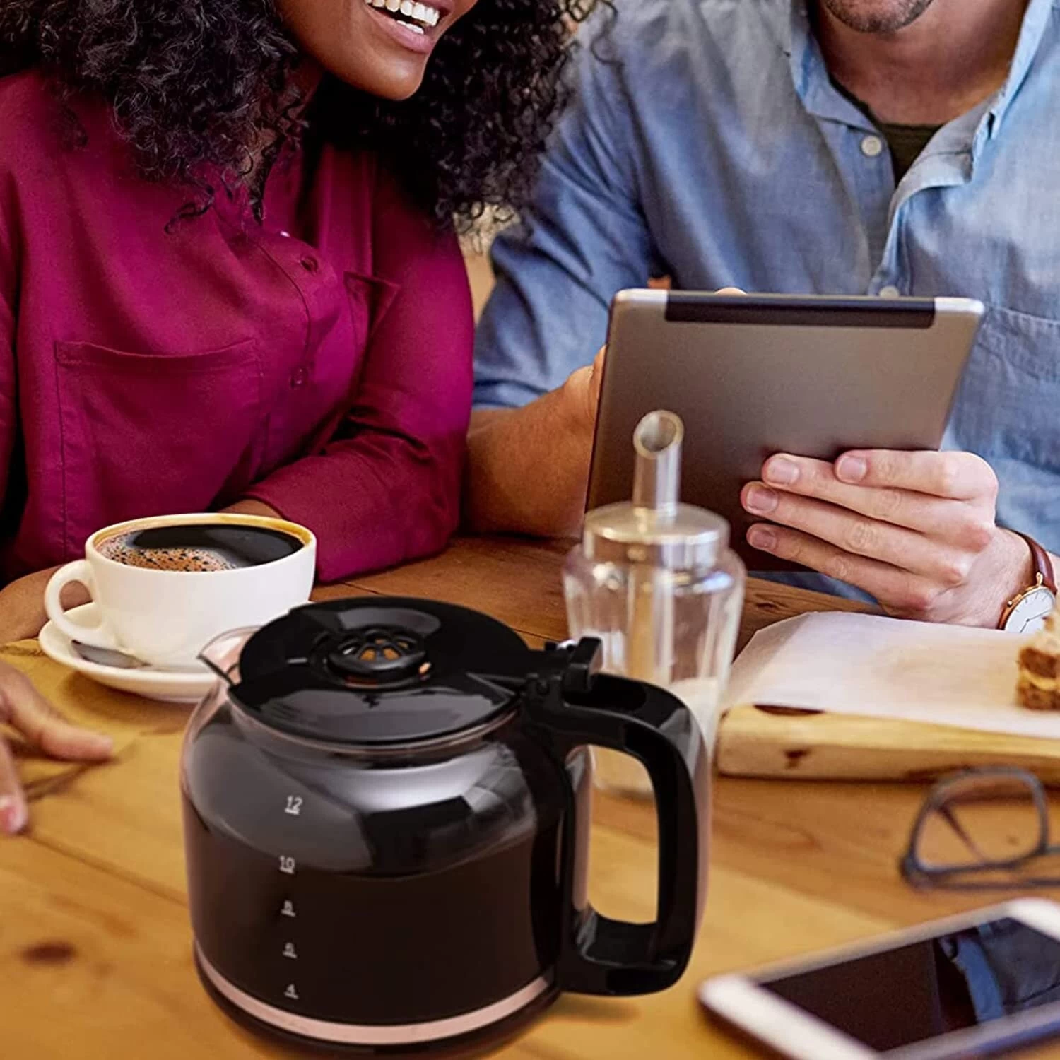 12-Cup Countertop Drip Coffee Maker - Programmable Coffee Machine For 8-10 People, Easy To Clean - Afbeelding 7