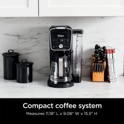 12-Cup Drip Single-Serve Coffee Maker, Bundle With Premium 2 YR CPS Enhanced Protection Pack