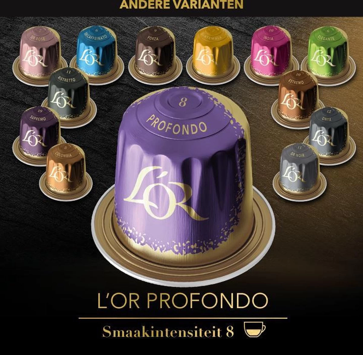 L'OR Lungo Profondo Koffiecups - Intensiteit 8/12 - 4 X 40 Capsules - Afbeelding 6
