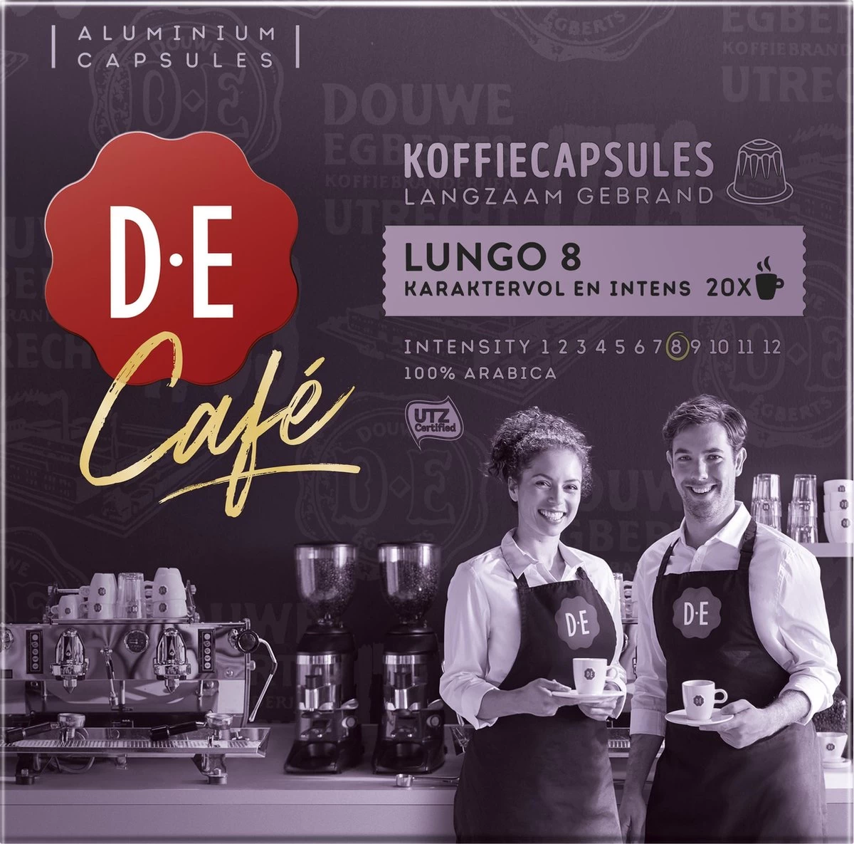 Douwe Egberts D.E Café Lungo Koffiecups - Intesiteit 8/12 - 10 X 20 Capsules - Afbeelding 8