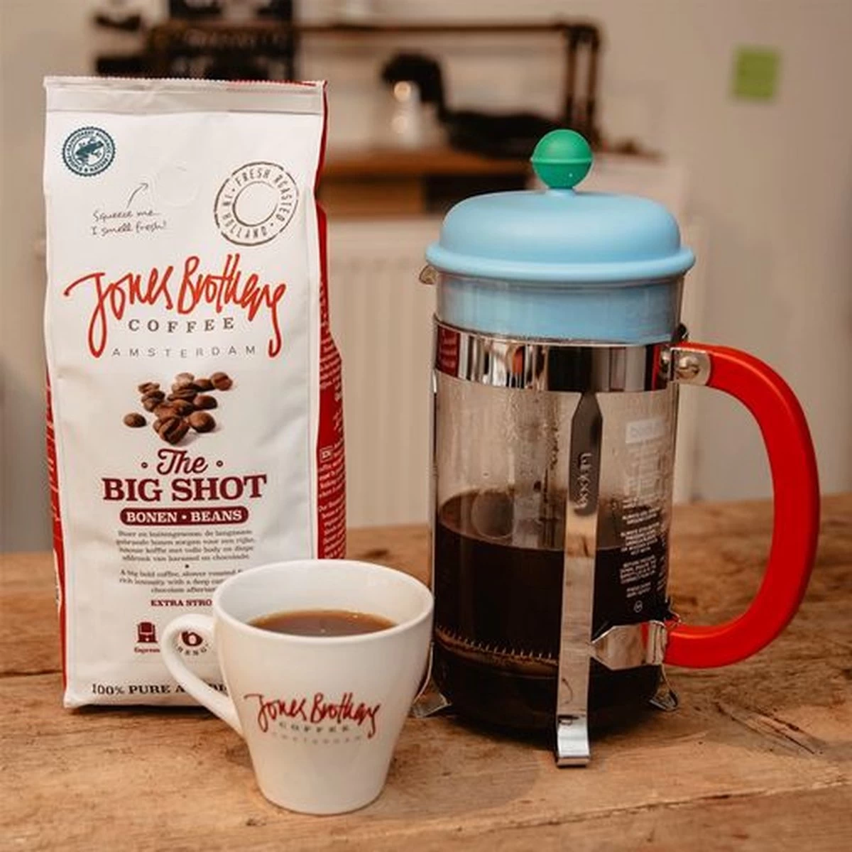 Jones Brothers Coffee The Big Shot Koffiebonen - 6 X 500 Gram - Afbeelding 3