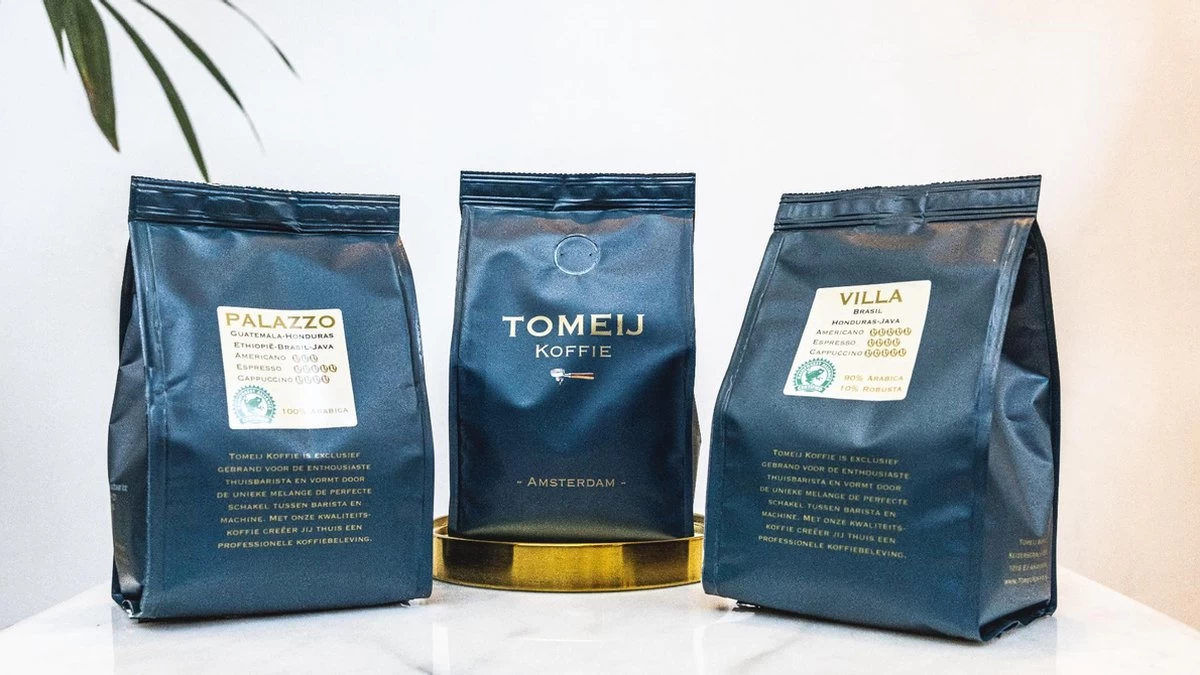 Tomeij Koffie - Proefpakket 3x250 Gr - Koffiebonen - Afbeelding 2
