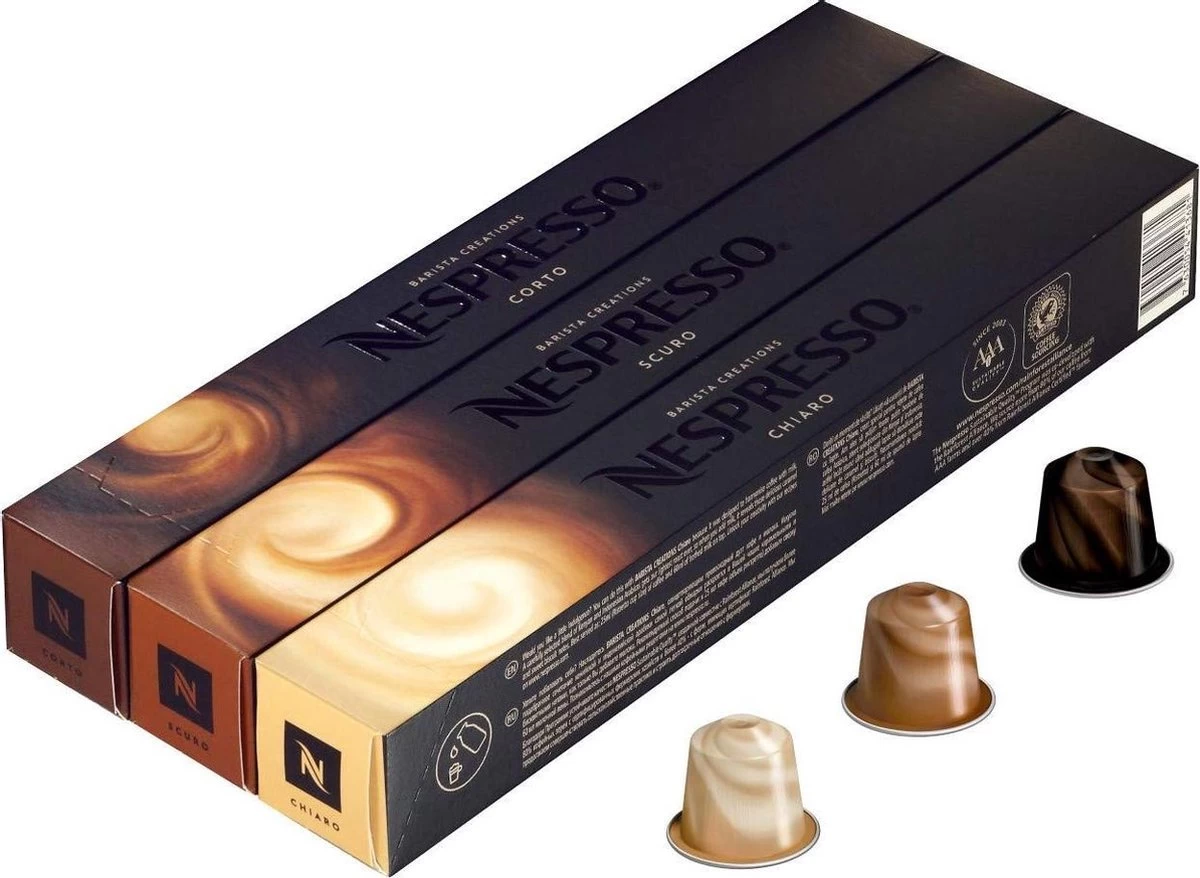 Nespresso Cups - Barista Line - 3 X 10 Stuks