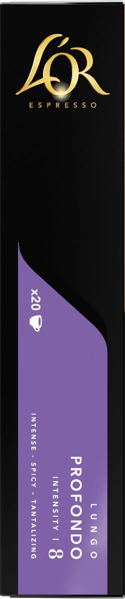 L'OR Lungo Profondo Koffiecups - Intensiteit 8/12 - 4 X 40 Capsules - Afbeelding 3