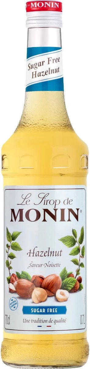 Monin Hazelnoot Suikervrij 70cl Koffiesiroop Met Doseer Pompje - Afbeelding 2