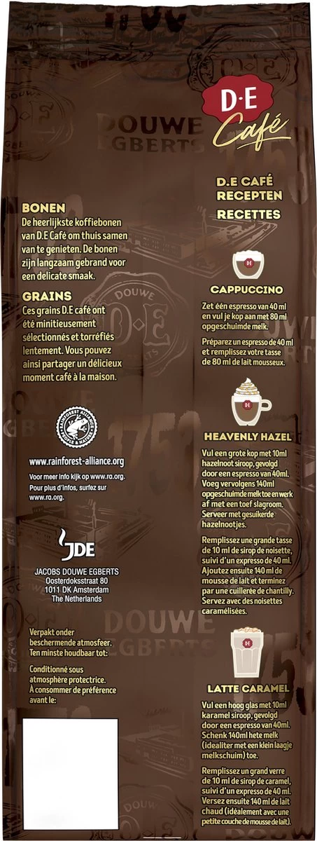 Douwe Egberts D.E Café Creatie Koffiebonen - 7/9 Intensiteit - 4 X 500 Gram - Afbeelding 3