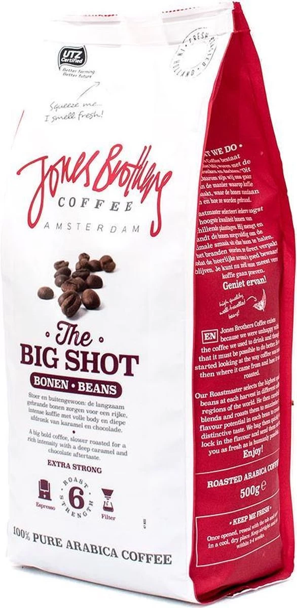 Jones Brothers Coffee The Big Shot Koffiebonen - 6 X 500 Gram - Afbeelding 6