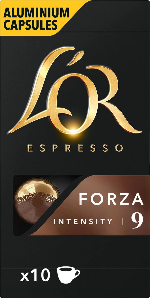 L'OR Espresso Forza Koffiecups - Intensiteit 9/12 - 10 X 10 Capsules - Afbeelding 2