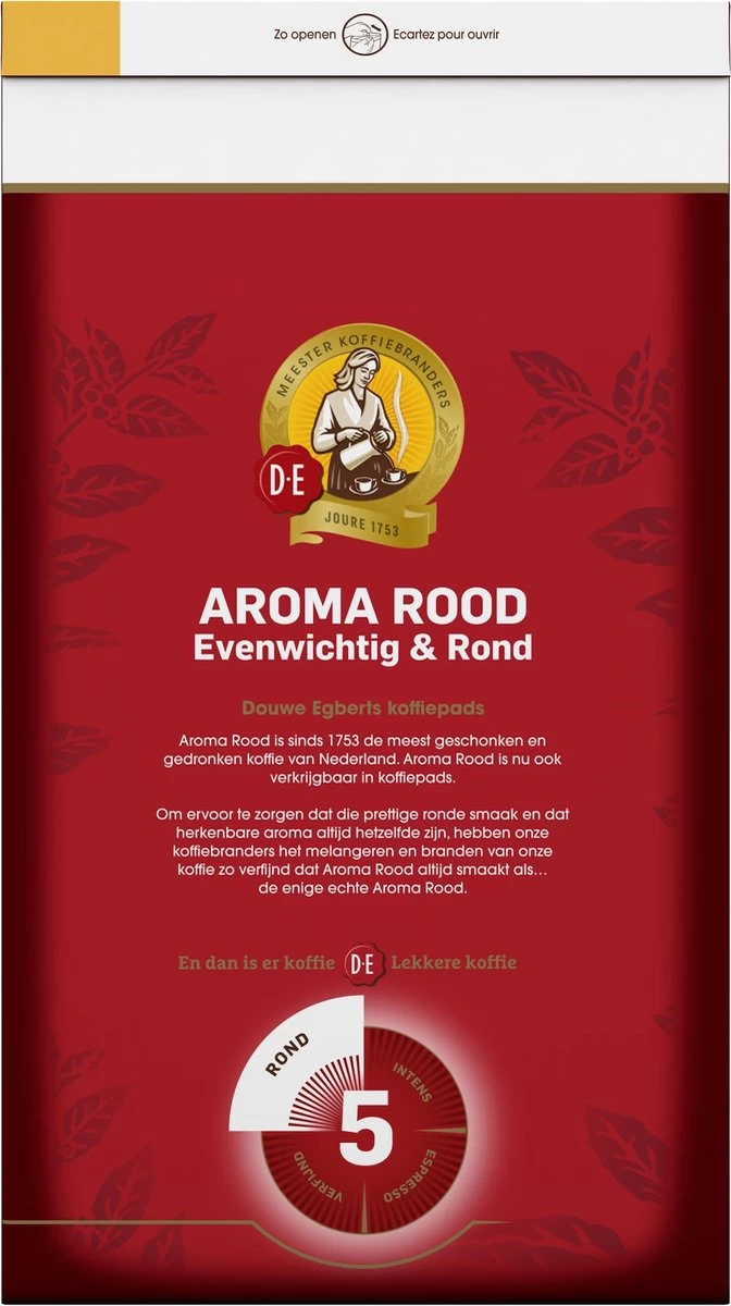 Douwe Egberts Aroma Rood Koffiepads - 4 X 54 Pads - Afbeelding 3