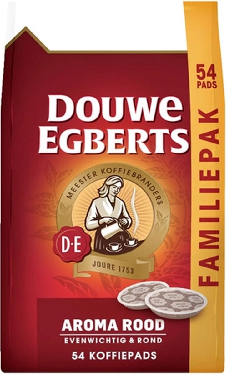Douwe Egberts Aroma Rood Koffiepads - 4 X 54 Pads - Afbeelding 7