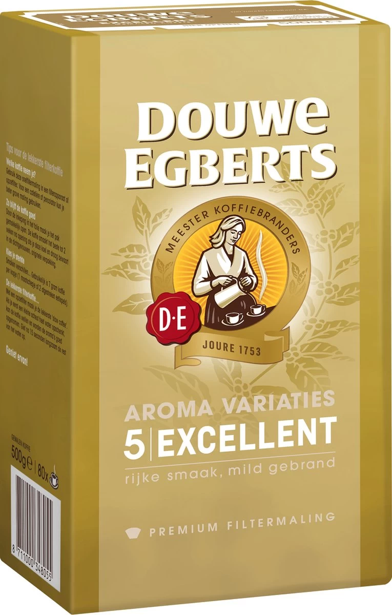 Douwe Egberts Excellent Filterkoffie - 6 X 500 Gram - Afbeelding 7