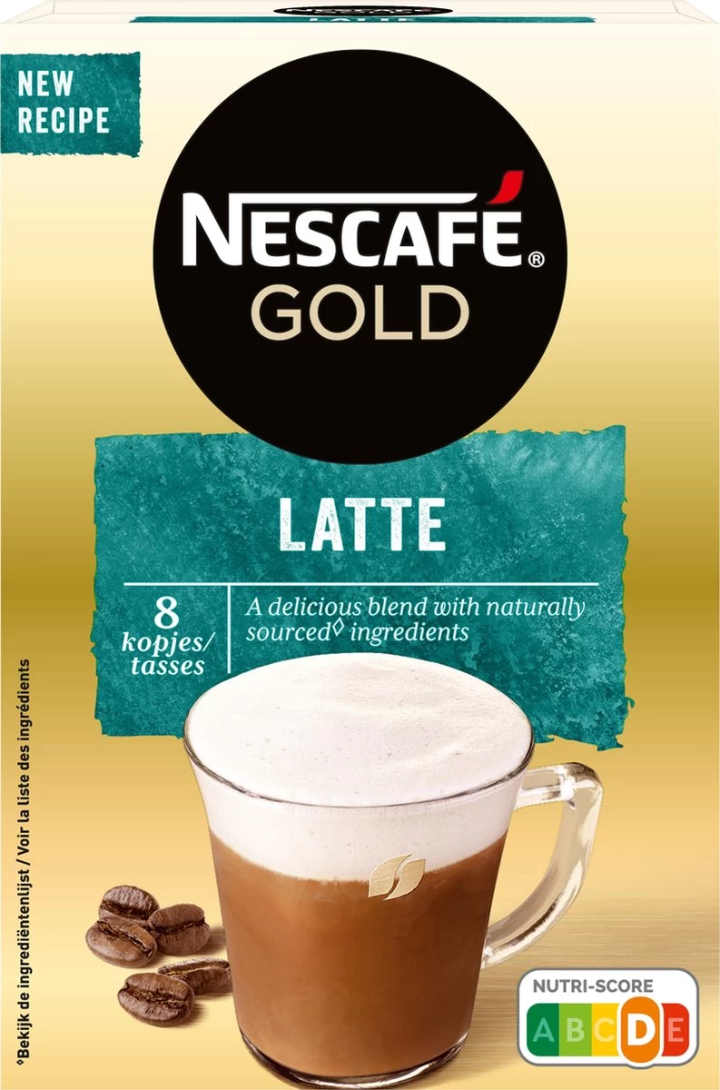 Nescafé Gold Latte Macchiato Oploskoffie - 6 Doosjes à 8 Zakjes - Afbeelding 2