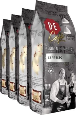 Douwe Egberts D.E Café Espresso Koffiebonen - Intensiteit 7/9 - 4 X 500 Gram