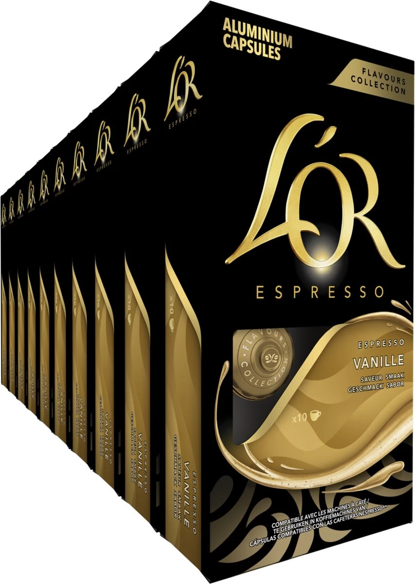 L'OR Espresso Vanille Koffiecups - 10 X 10 Capsules