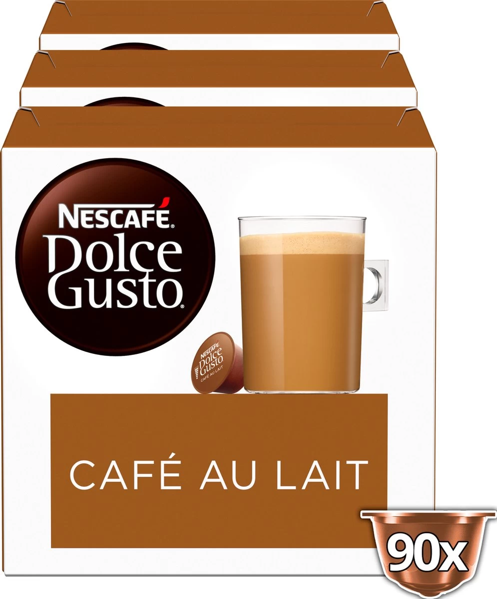 Nescafé Dolce Gusto Café Au Lait Capsules - 90 Koffiecups - Afbeelding 2