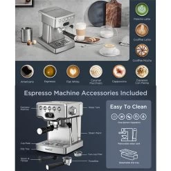 Coffee Maker Espresso Machine 20 Bar With Milk Frother Espresso Maker