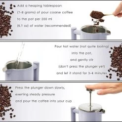 Coffee Maker, Double Wall Metal Insulation