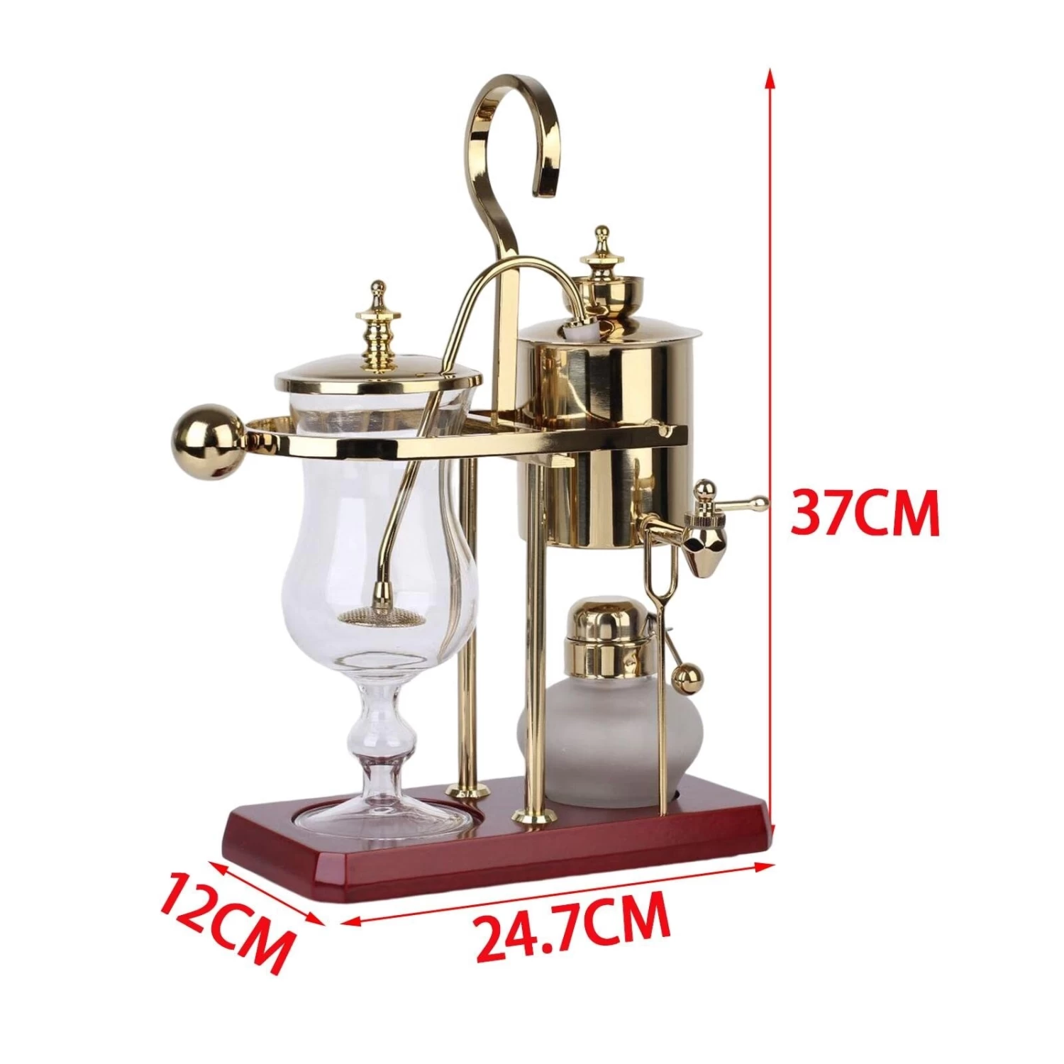 Coffee Pot, 450ml Vacuum Pot Coffee, Vintage With Manual, Elegant Belgium Brew Machine, Siphon Coffee Maker - Afbeelding 3