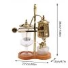 Coffee Pot, Syphon Coffee Tea Pot Maker Coffee Machine Set Belgium Luxury Royal Family Balance Syphon Siphon Coffee Maker