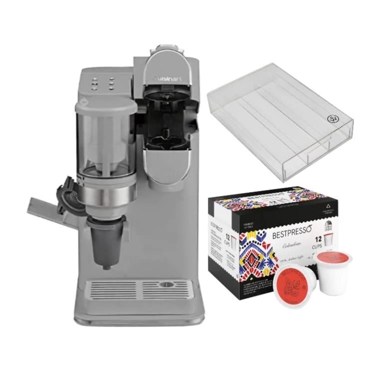 Conical Burr Grind And Brew Single-Serve Coffeemaker, Bundle With Coffee Pod Organizer, Single Serve Coffee Pods - Afbeelding 2