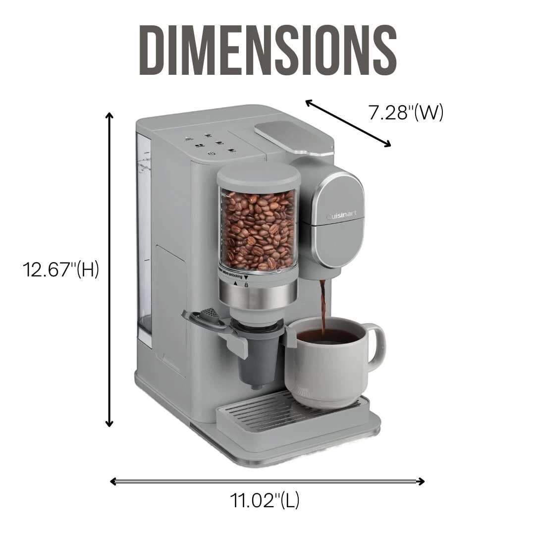 Conical Burr Grind And Brew Single-Serve Coffeemaker, Bundle With Coffee Pod Organizer, Single Serve Coffee Pods - Afbeelding 6