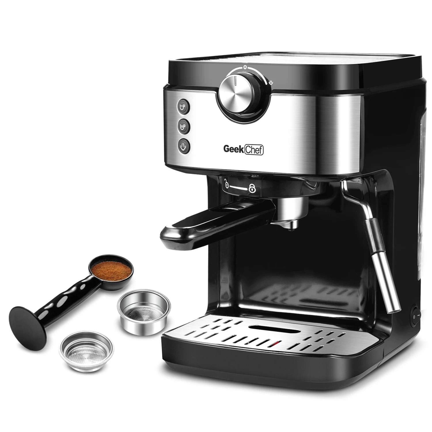 Espresso Machine 20 Bar Coffee Maker Machine With Milk Frother - Afbeelding 3
