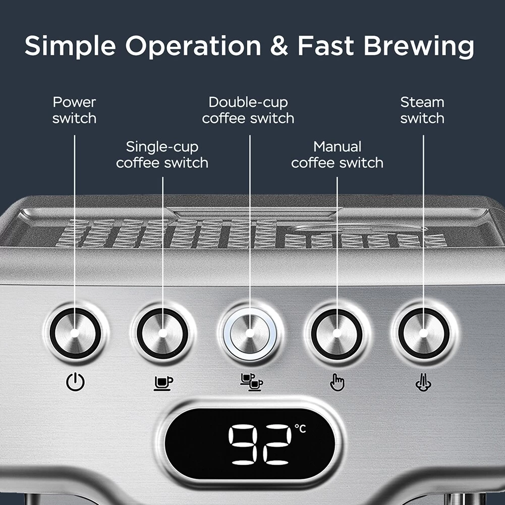 Espresso Machine,20 Bar Espresso Machine With Milk Frother - Afbeelding 3