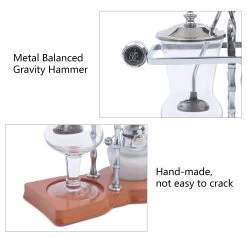 Siphon Syphon Coffee Maker Siphon Brewer, Elegant Retro-Style Design